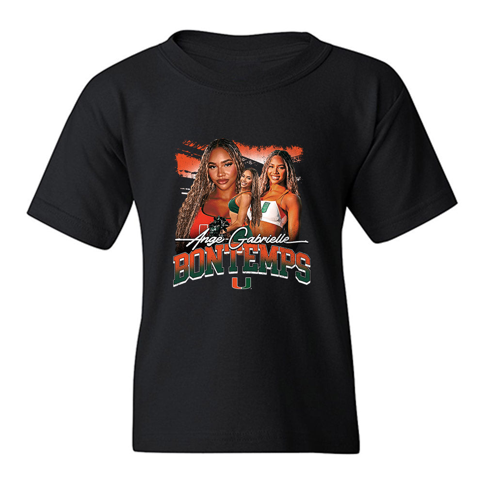 Miami - NCAA Dance Team : Ange-Gabrielle Bontemps - Collage Youth T-Shirt-0