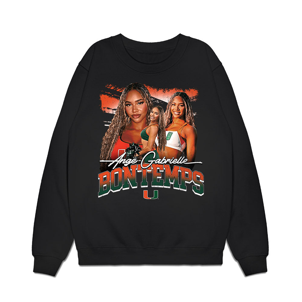 Miami - NCAA Dance Team : Ange-Gabrielle Bontemps - Collage Premium Crewneck Sweatshirt-0
