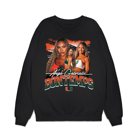 Miami - NCAA Dance Team : Ange-Gabrielle Bontemps - Collage Premium Crewneck Sweatshirt-0