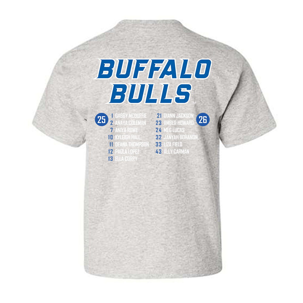 Buffalo - NCAA Women's Basketball : - Roster List Youth T-Shirt-1