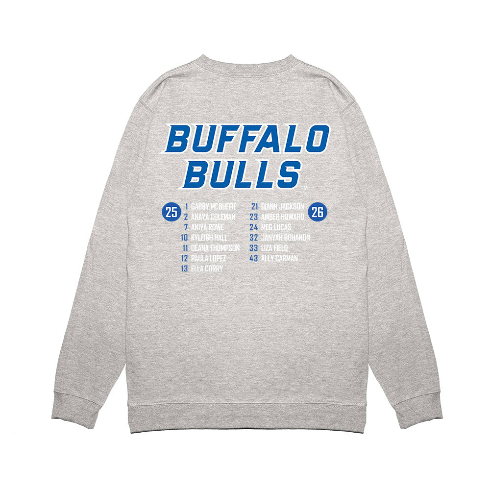 Buffalo - NCAA Women's Basketball : - Roster List Premium Crewneck Sweatshirt-1