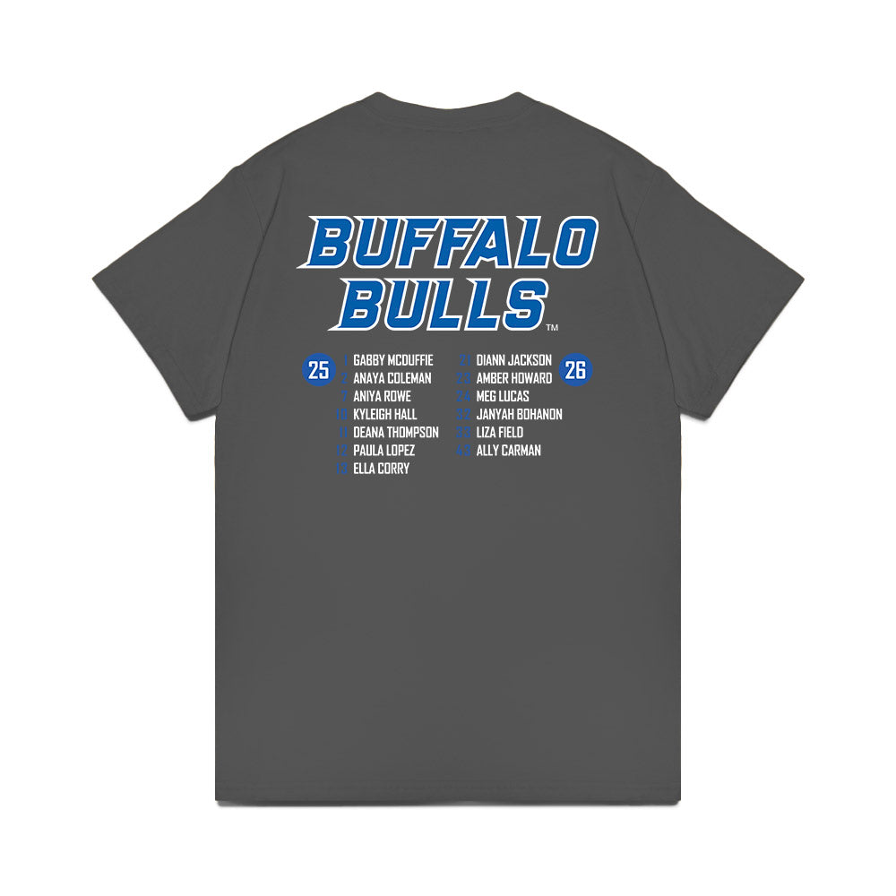 Buffalo - NCAA Women's Basketball : - Roster List Comfort Colors T-Shirt-1
