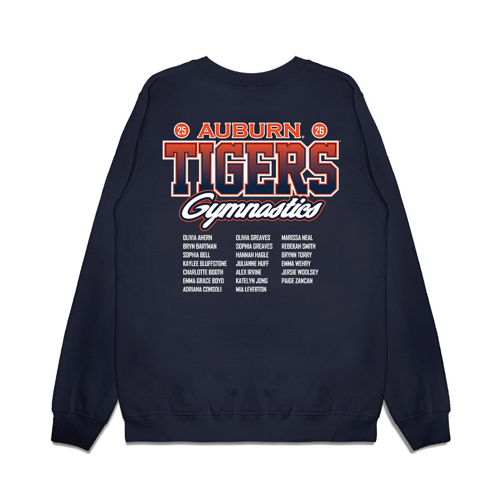 Auburn - NCAA Women's Gymnastics : Roster Premium Crewneck Sweatshirt-1