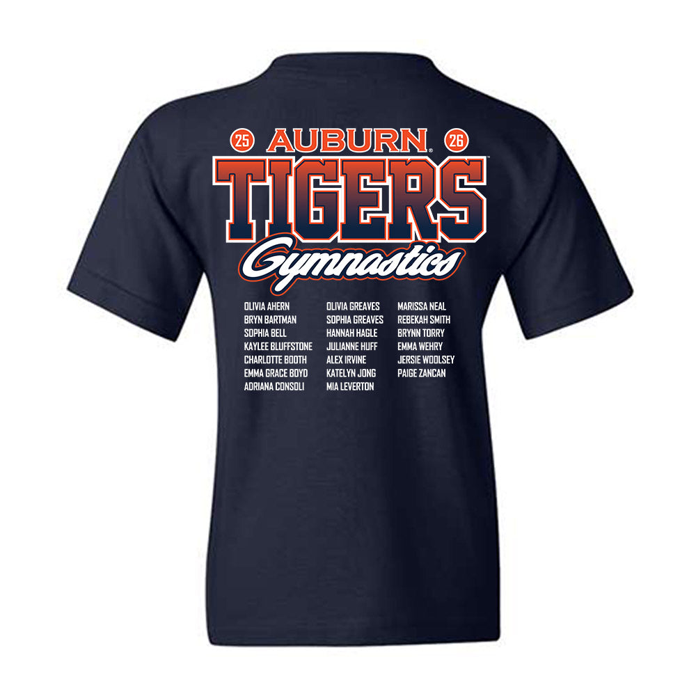 Auburn - NCAA Women's Gymnastics : Roster Youth T-Shirt-1