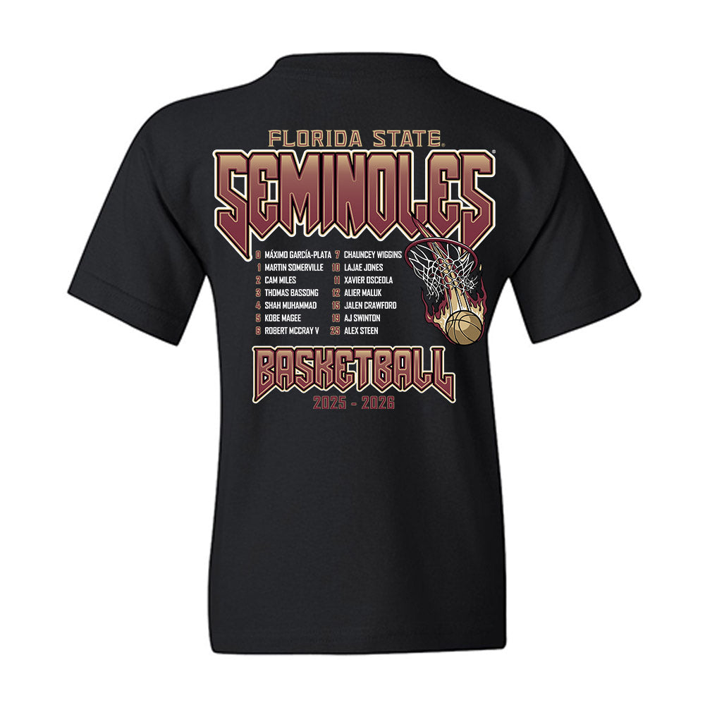 FSU - NCAA Men's Basketball : - Roster Youth T-Shirt-1