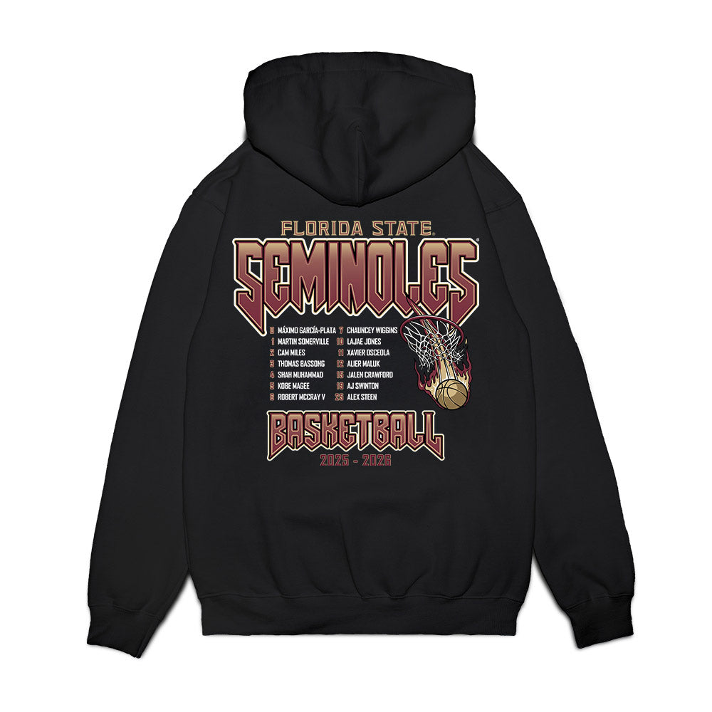 FSU - NCAA Men's Basketball : - Roster Premium Hooded Sweatshirt-1