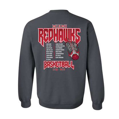 Miami - NCAA Men's Basketball : - Roster List Crewneck Sweatshirt-1