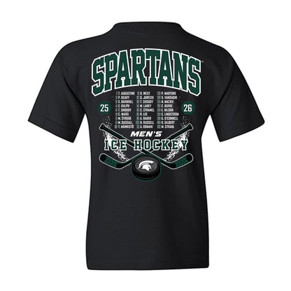 Michigan State - NCAA Men's Ice Hockey : - Roster List Youth T-Shirt-1