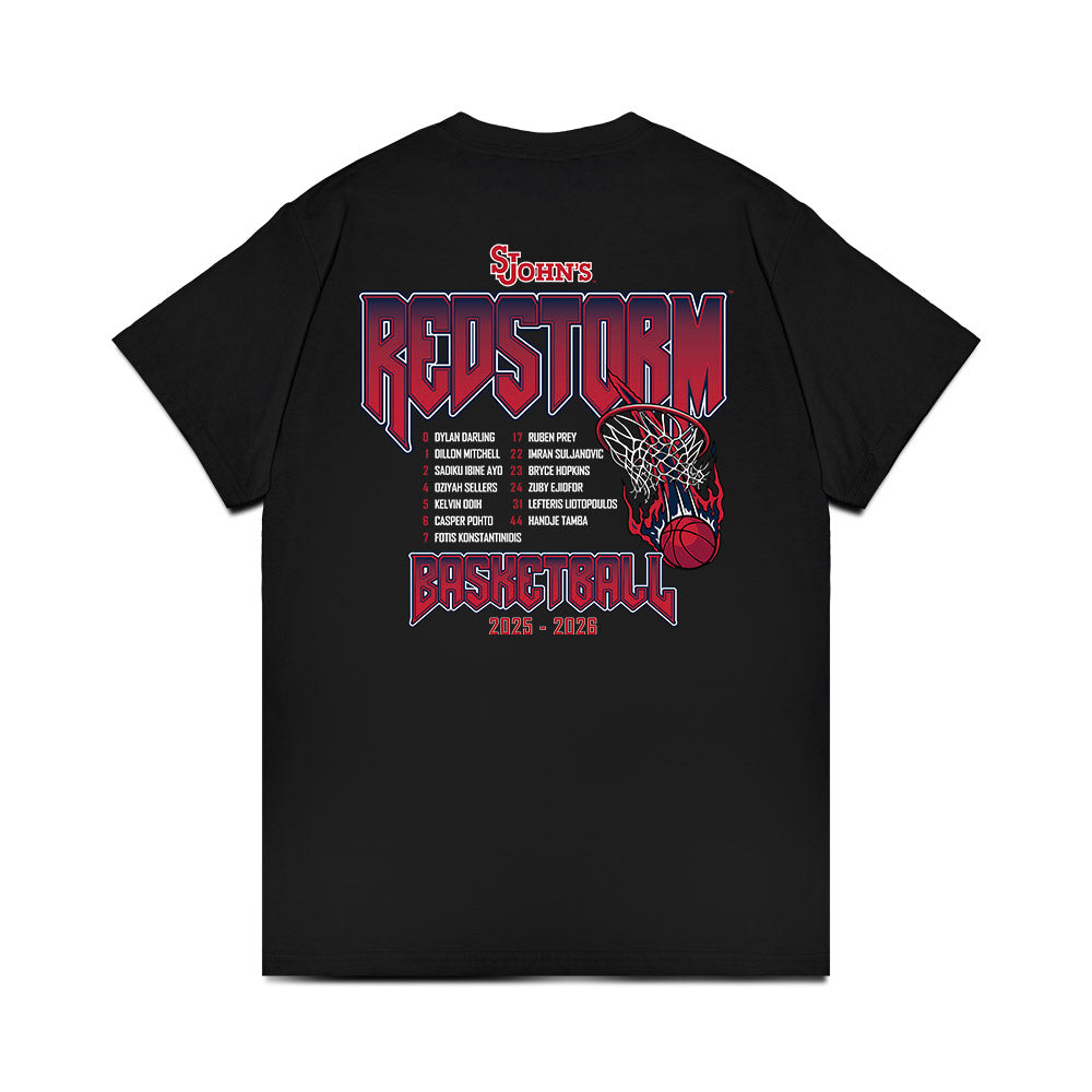 St. Johns - NCAA Men's Basketball : - Roster List Comfort Colors T-Shirt-1