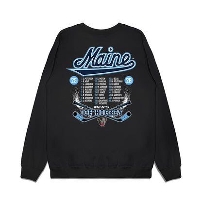 Maine - NCAA Men's Ice Hockey : Roster Premium Crewneck Sweatshirt-1