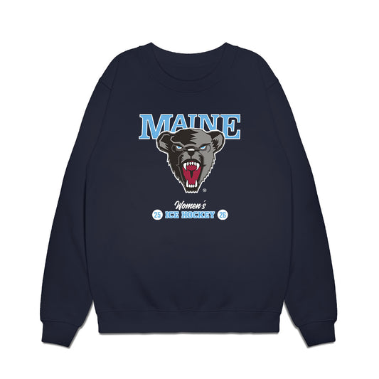 Maine - NCAA Womens Ice Hockey : Roster List Premium Crewneck Sweatshirt-0
