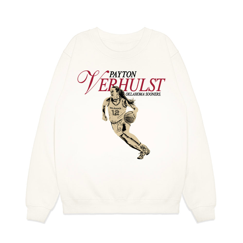 Oklahoma - NCAA Women's Basketball : Payton Verhulst - Legacy Premium Crewneck Sweatshirt-0