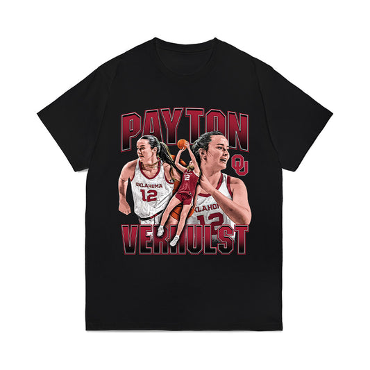 Oklahoma - NCAA Women's Basketball : Payton Verhulst - Collage Comfort Colors T-Shirt-0