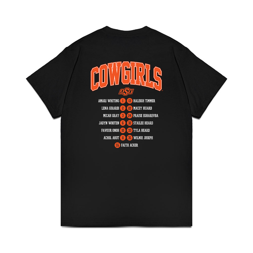 Oklahoma State - NCAA Women's Basketball : - Roster List Comfort Colors T-Shirt-1