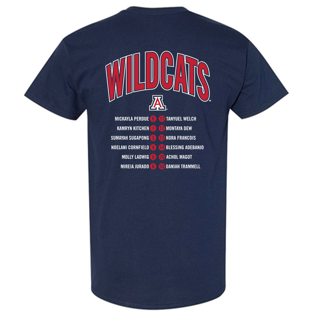 Arizona - NCAA Women's Basketball : - Roster List T-Shirt-1