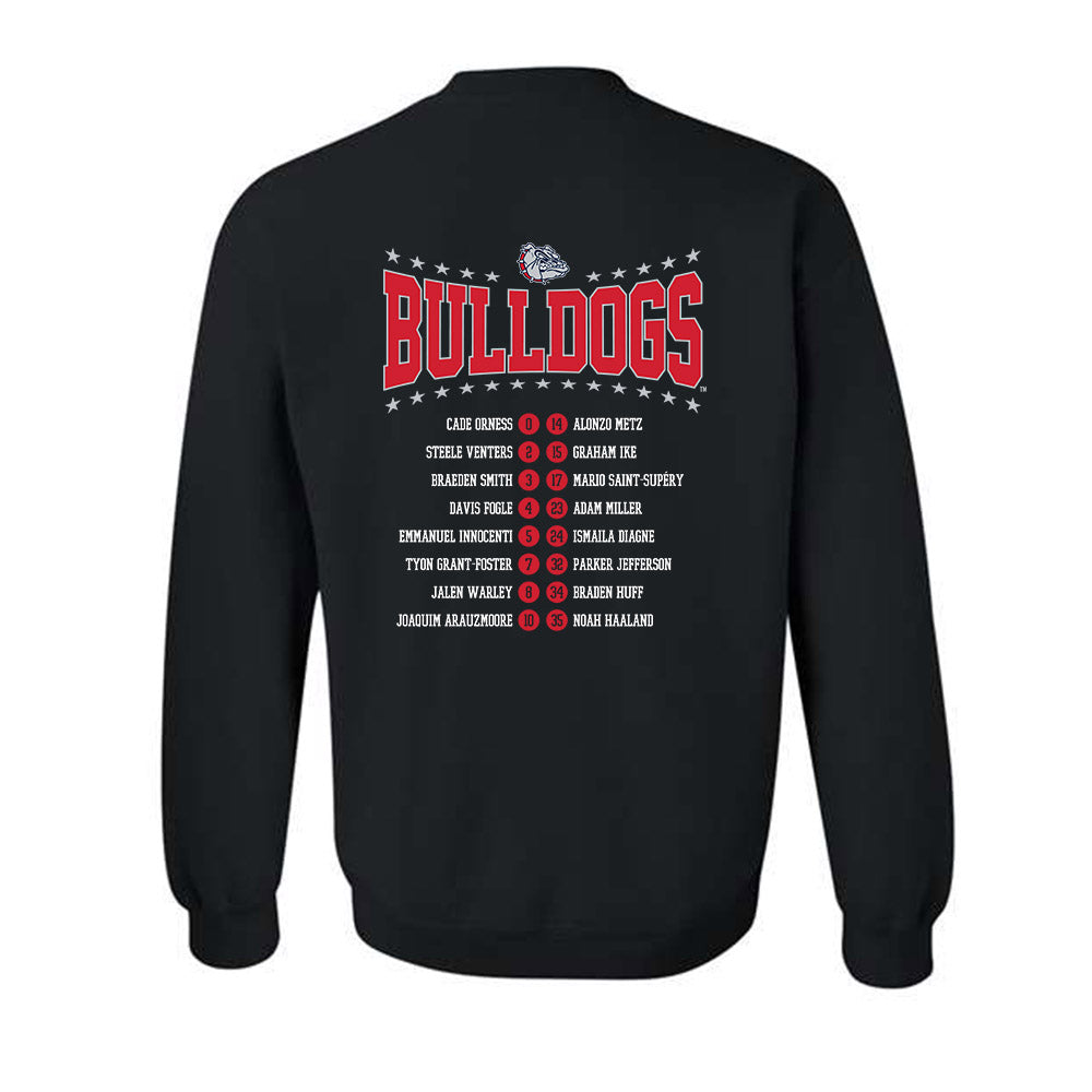 Gonzaga - NCAA Men's Basketball : - Roster Crewneck Sweatshirt-1