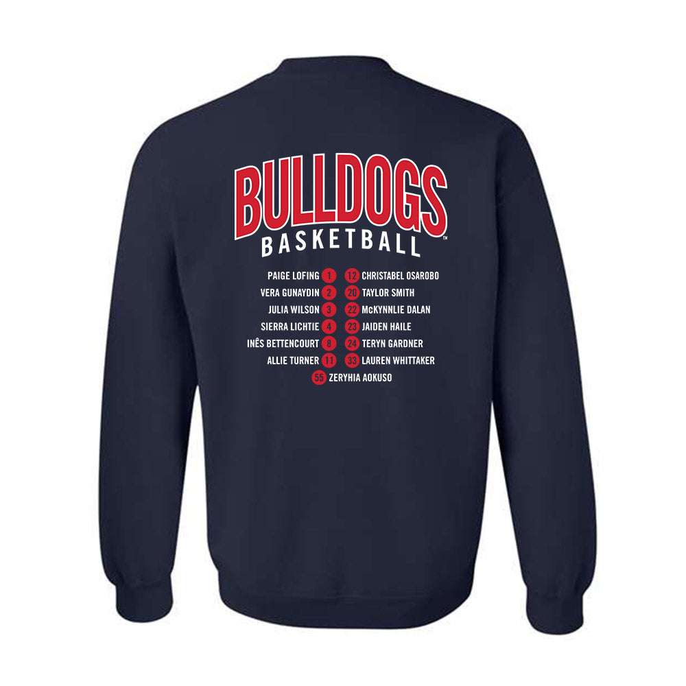 Gonzaga - NCAA Women's Basketball : - Roster Crewneck Sweatshirt-1