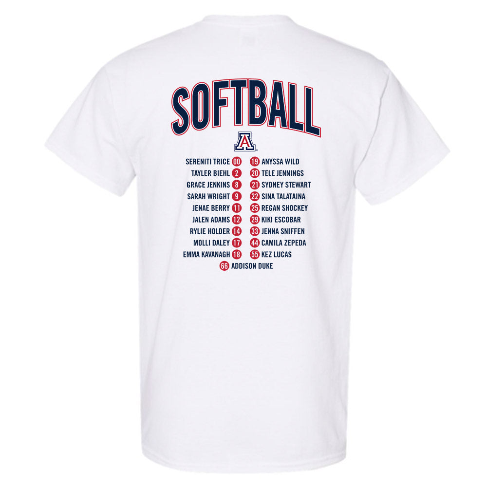 Arizona - NCAA Softball : - Roster List T-Shirt-1