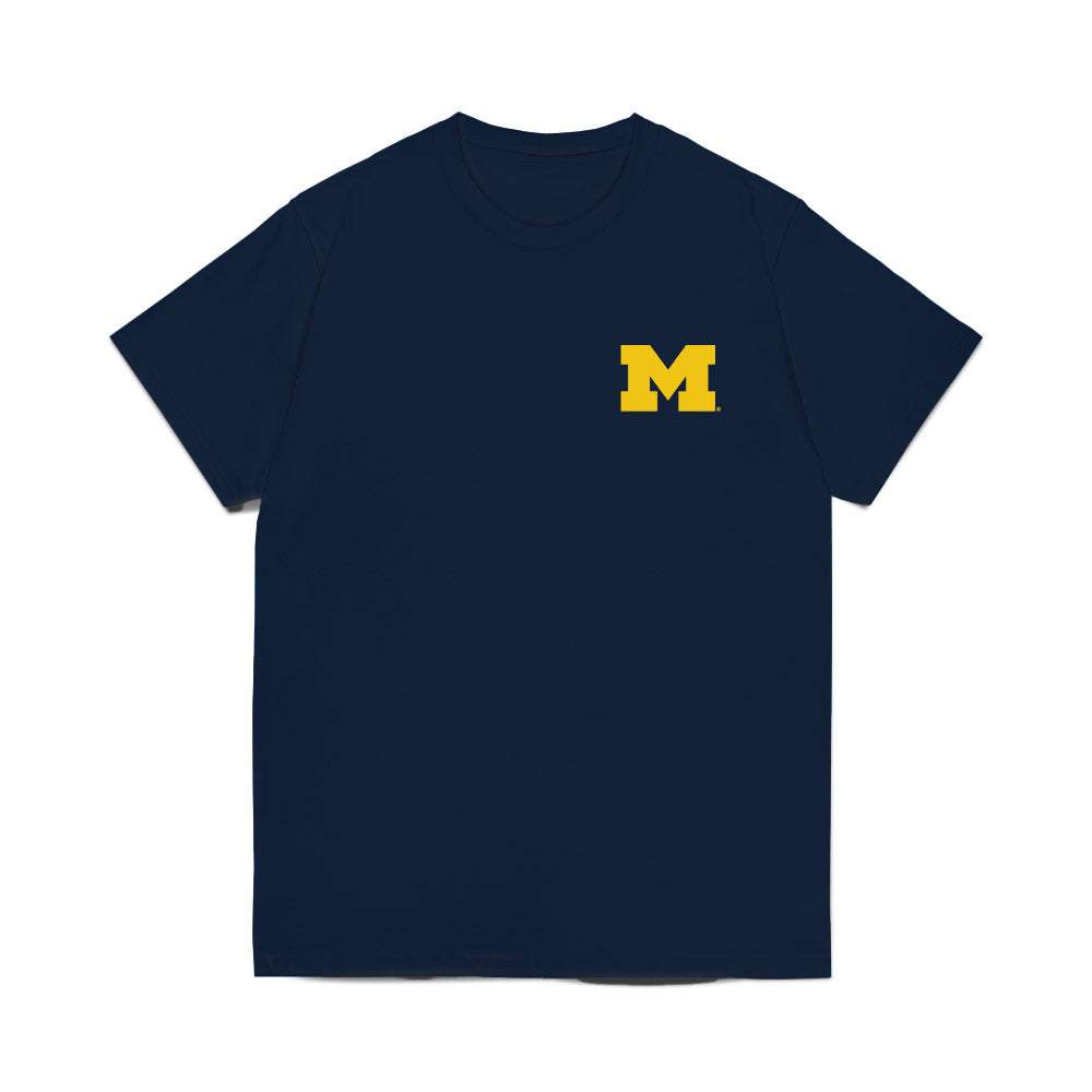 Michigan - NCAA Men's Basketball : - Roster Comfort Colors T-Shirt-0