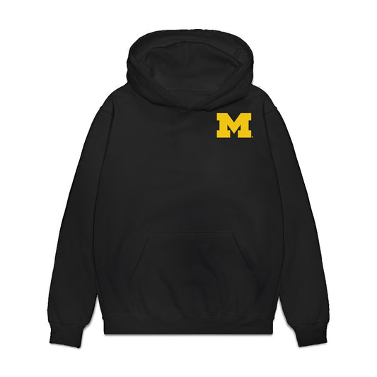 Michigan - NCAA Men's Basketball : - Team Collage Premium Hooded Sweatshirt-0