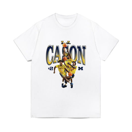Michigan - NCAA Men's Basketball : Lorenzo Cason - Collage Comfort Colors T-Shirt-0