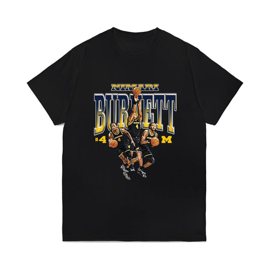 Michigan - NCAA Men's Basketball : Nimari Burnett - Collage Comfort Colors T-Shirt-0