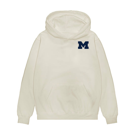 Michigan - NCAA Men's Basketball : Oscar Goodman - Collage Premium Hooded Sweatshirt-0