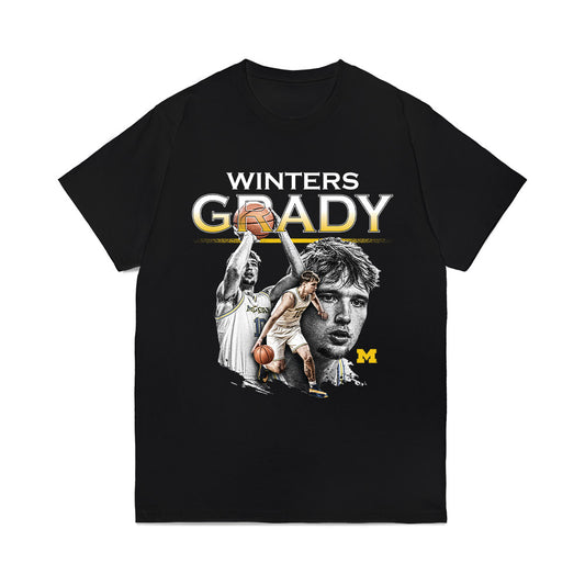 Michigan - NCAA Men's Basketball : Winters Grady - Collage Comfort Colors T-Shirt-0