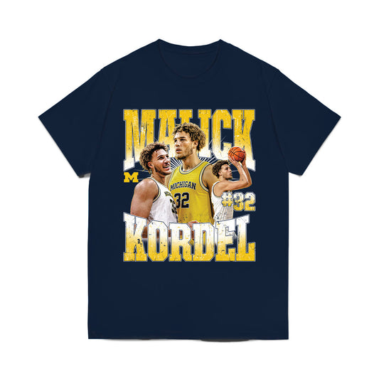 Michigan - NCAA Men's Basketball : Malick Kordel - Collage Comfort Colors T-Shirt-0