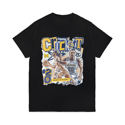 Michigan - NCAA Women's Basketball : Alyssa Crockett - Collage Comfort Colors T-Shirt-0