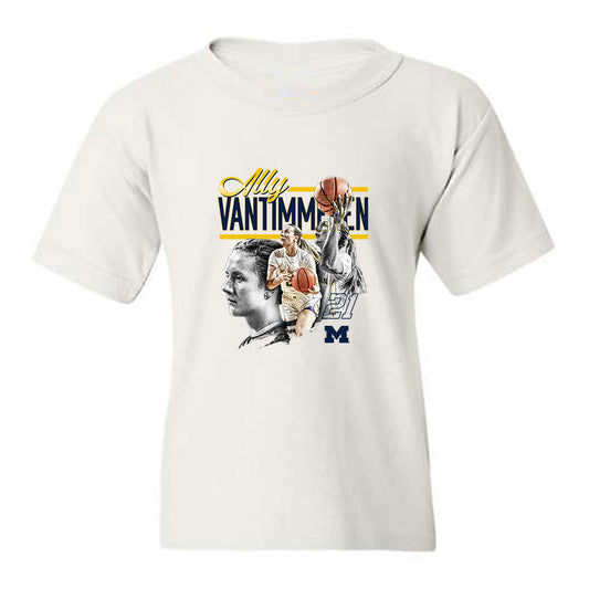 Michigan - NCAA Women's Basketball : Ally VanTimmeren - Collage Youth T-Shirt-0
