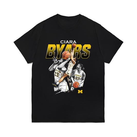Michigan - NCAA Women's Basketball : Ciara Byars - Collage Comfort Colors T-Shirt-0