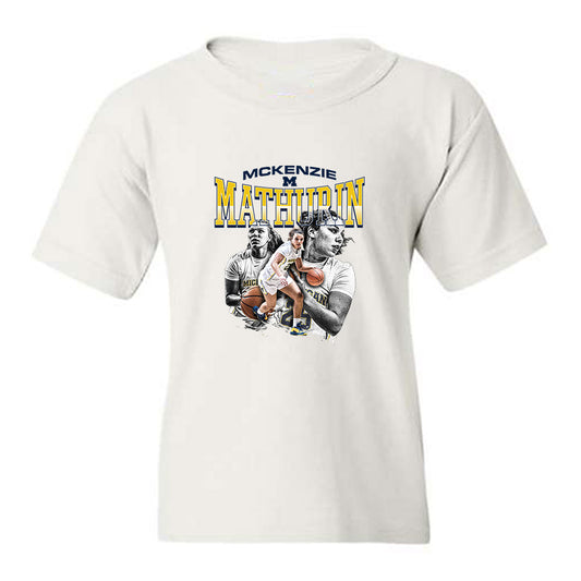 Michigan - NCAA Women's Basketball : McKenzie Mathurin - Collage Youth T-Shirt-0