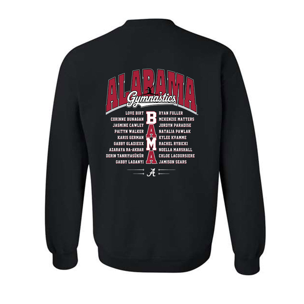 Alabama - NCAA Women's Gymnastics : - Roster Crewneck Sweatshirt-1
