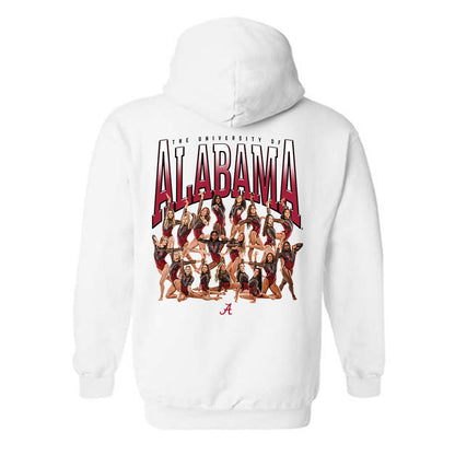 Alabama - NCAA Women's Gymnastics : - Team Collage Hooded Sweatshirt-1