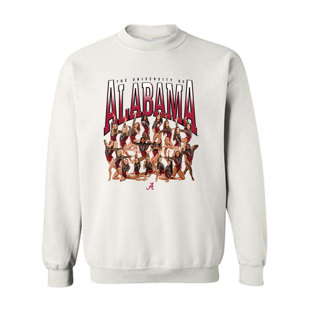Alabama - NCAA Women's Gymnastics : - Team Collage Crewneck Sweatshirt-0