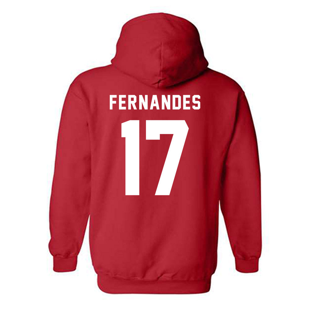Barry - NCAA Baseball : Kyle Fernandes - Classic Shersey Hooded Sweatshirt-1