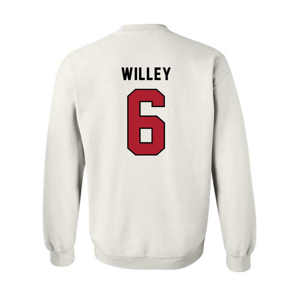 Barry - NCAA Women's Volleyball : Sarah Willey - Classic Shersey Crewneck Sweatshirt-1