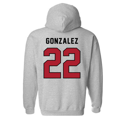 Barry - NCAA Men's Volleyball : Julian Gonzalez - Classic Shersey Hooded Sweatshirt-1
