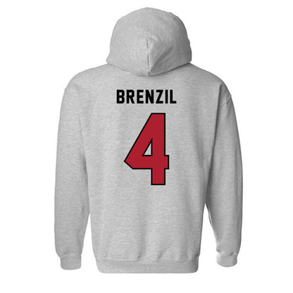 Barry - NCAA Women's Basketball : Isabella Brenzil - Classic Shersey Hooded Sweatshirt-1