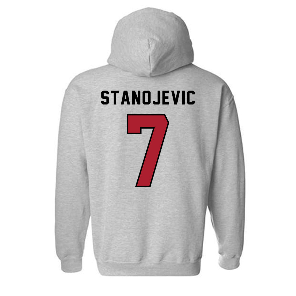 Barry - NCAA Men's Soccer : Zeljko Stanojevic - Classic Shersey Hooded Sweatshirt-1