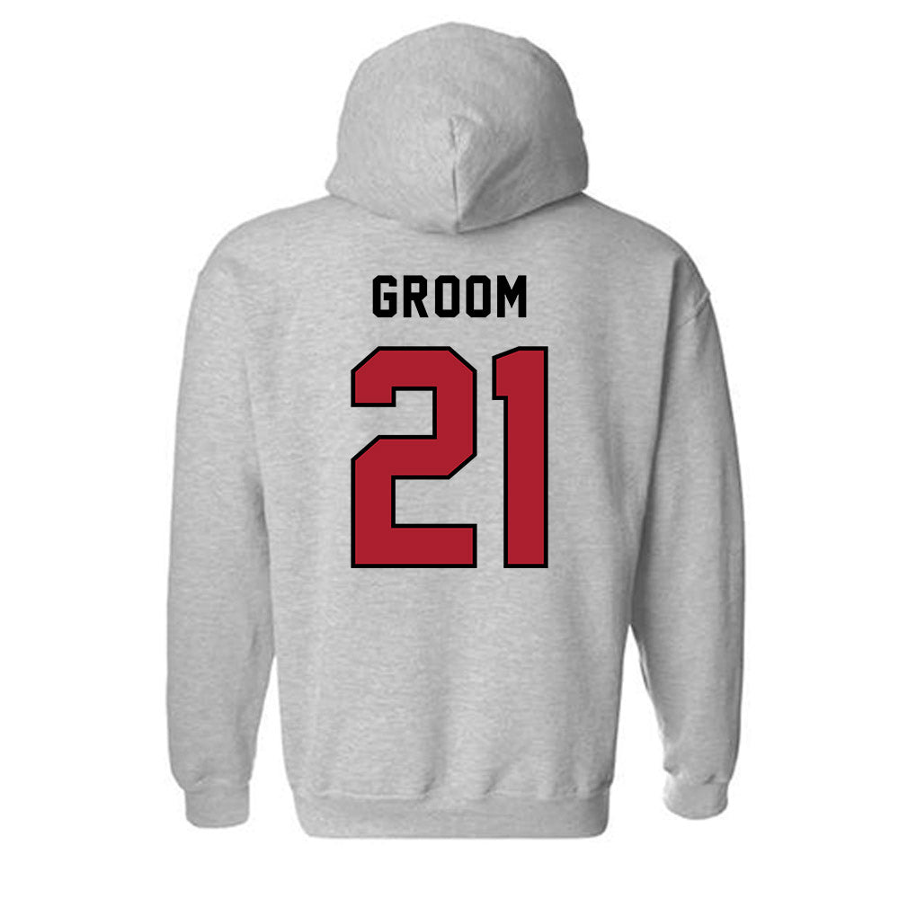 Barry - NCAA Women's Volleyball : Mia Groom - Classic Shersey Hooded Sweatshirt-1
