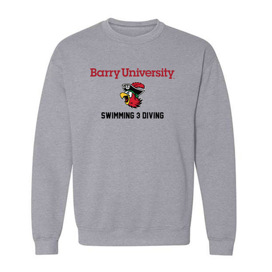 Barry - NCAA Men's Swimming & Diving : Griffin Garnot - Classic Shersey Crewneck Sweatshirt-0
