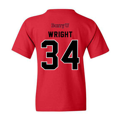 Barry - NCAA Baseball : Dane Wright - Classic Shersey Youth T-Shirt-1