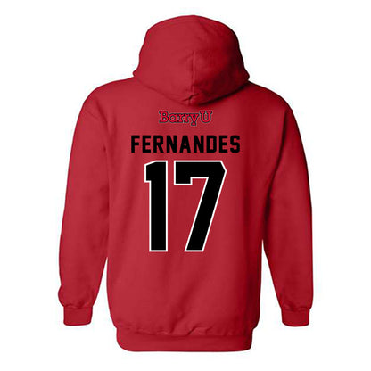Barry - NCAA Baseball : Kyle Fernandes - Classic Shersey Hooded Sweatshirt-1