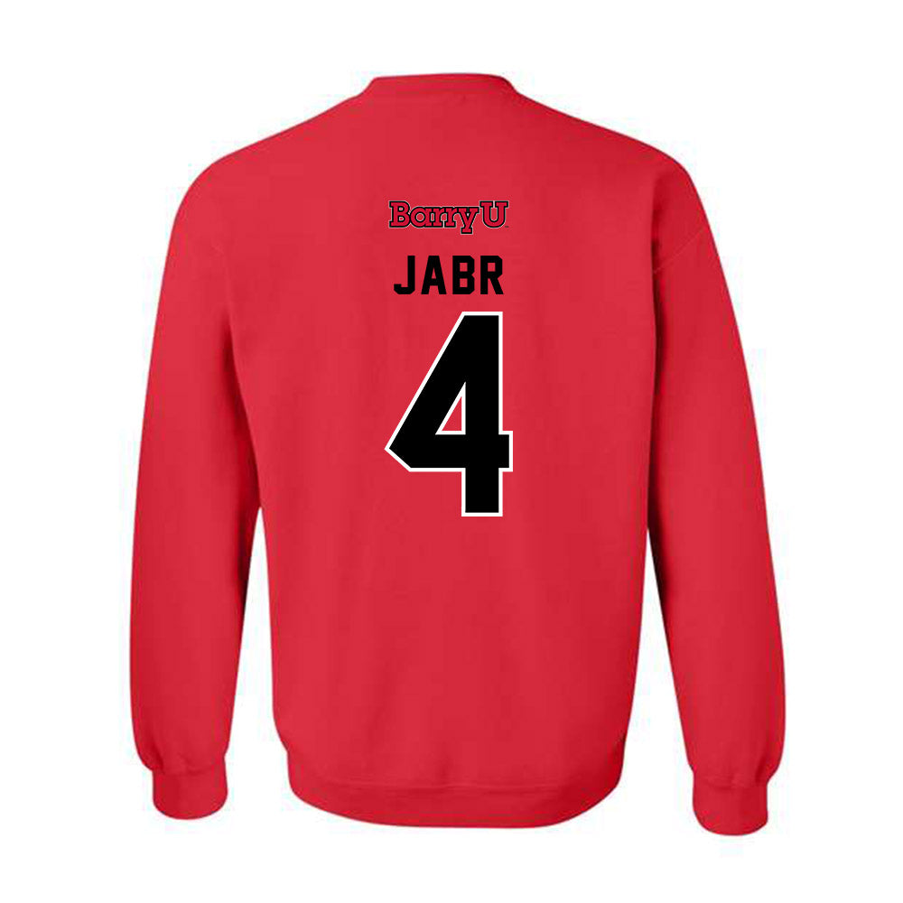 Barry - NCAA Men's Volleyball : Zachary Jabr - Classic Shersey Crewneck Sweatshirt-1