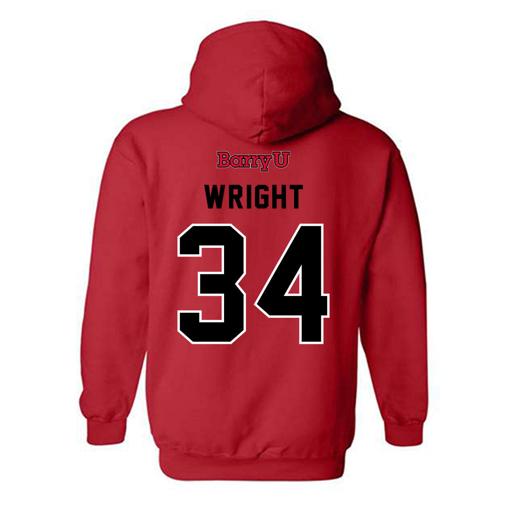 Barry - NCAA Baseball : Dane Wright - Classic Shersey Hooded Sweatshirt-1