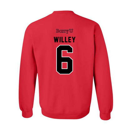 Barry - NCAA Women's Volleyball : Sarah Willey - Classic Shersey Crewneck Sweatshirt-1