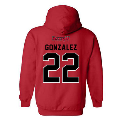 Barry - NCAA Men's Volleyball : Julian Gonzalez - Classic Shersey Hooded Sweatshirt-1