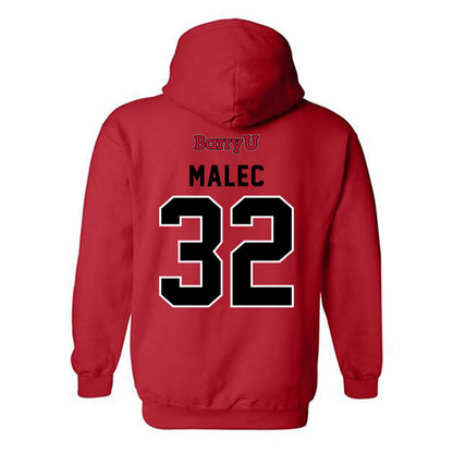 Barry - NCAA Men's Soccer : Agustin Malec - Classic Shersey Hooded Sweatshirt-1